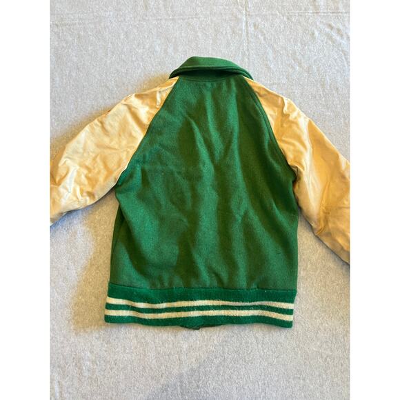 Award Jacket by Kaye Bros Varsity Jacket Men's Medium Green Wool Vintage Read - Picture 8 of 11